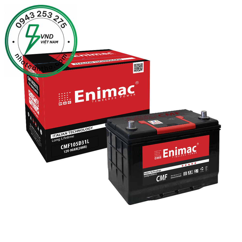 ẮC QUY ENIMAC CMF 105D31L (12V-90Ah)