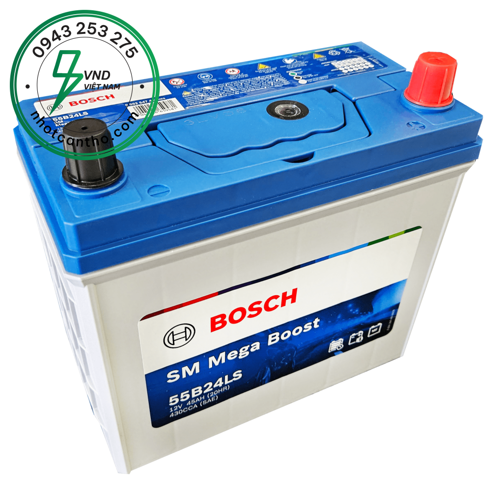 ẮC QUY BOSCH SM 55B24LS (12V-45AH)