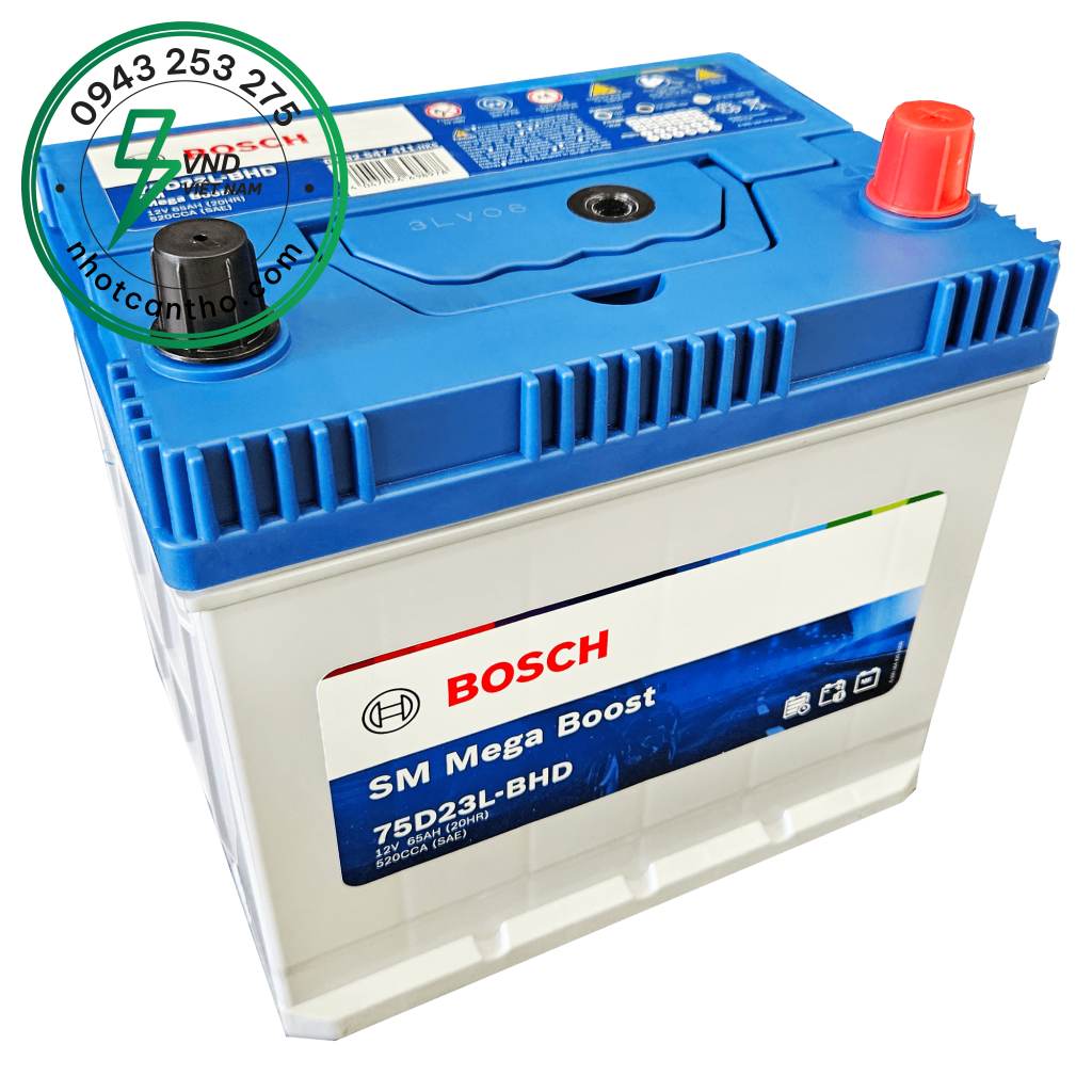 ẮC QUY BOSCH 75D23L (12V-65AH)