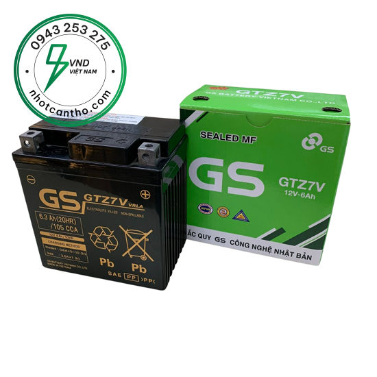 ẮC QUY GS GTZ7V (12V-6,3Ah)