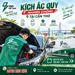 KÍCH BÌNH ẮC QUY Ô TÔ CẦN THƠ 